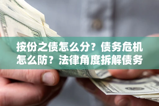 武汉按份之债怎么分？债务危机怎么防？法律角度拆解债务分配与风险自保指南
