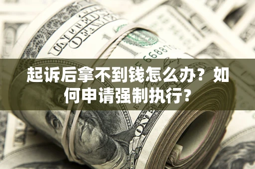 武汉起诉后拿不到钱怎么办？如何申请强制执行？