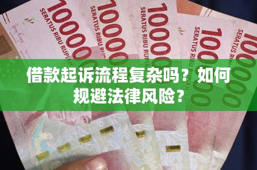 武汉借款起诉流程复杂吗？如何规避法律风险？