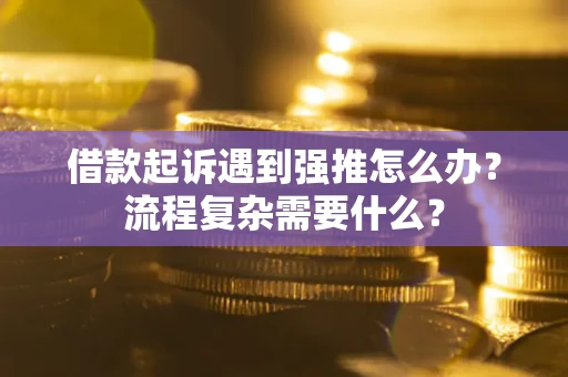 武汉借款起诉遇到强推怎么办？流程复杂需要什么？