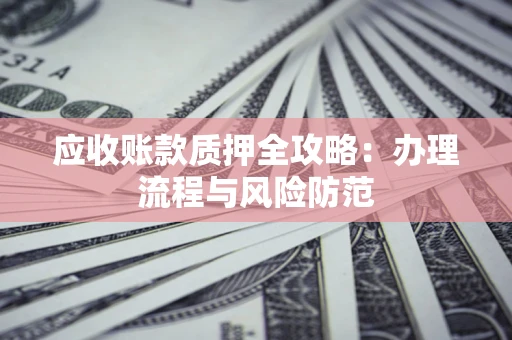 武汉应收账款质押全攻略：办理流程与风险防范