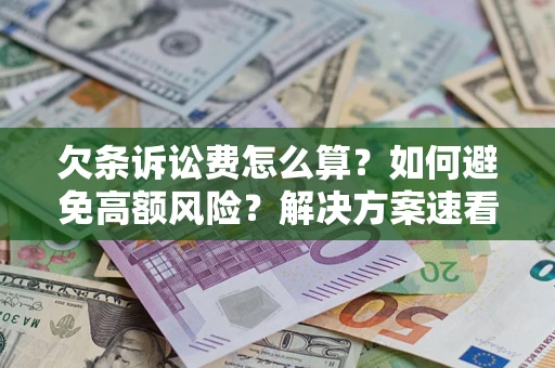 武汉欠条诉讼费怎么算？如何避免高额风险？解决方案速看！