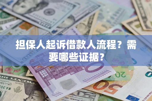 武汉担保人起诉借款人流程？需要哪些证据？