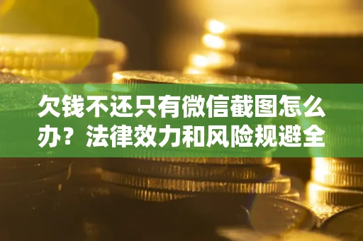 武汉欠钱不还只有微信截图怎么办？法律效力和风险规避全解析