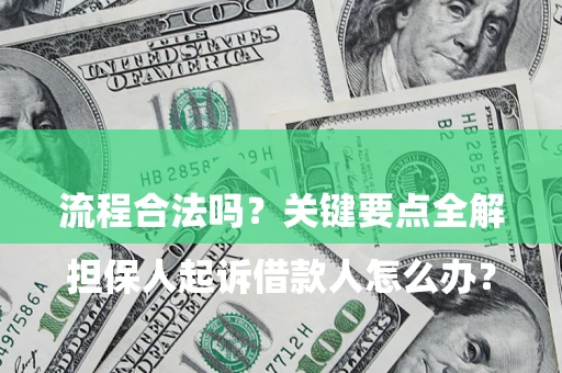 武汉

担保人起诉借款人怎么办？流程合法吗？关键要点全解析