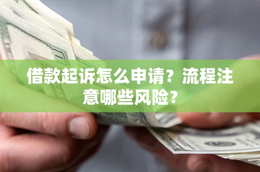 武汉借款起诉怎么申请？流程注意哪些风险？