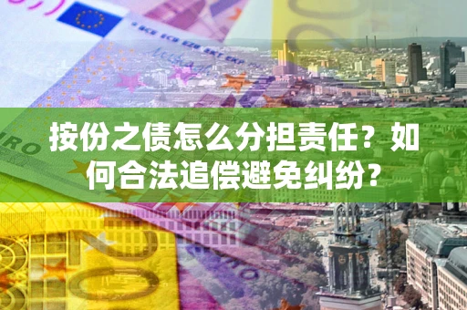 武汉按份之债怎么分担责任？如何合法追偿避免纠纷？