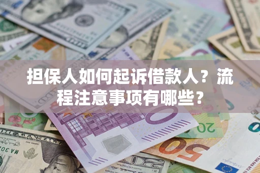 武汉担保人如何起诉借款人？流程注意事项有哪些？