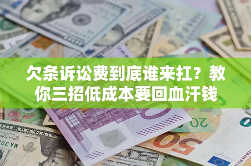 武汉欠条诉讼费到底谁来扛？教你三招低成本要回血汗钱